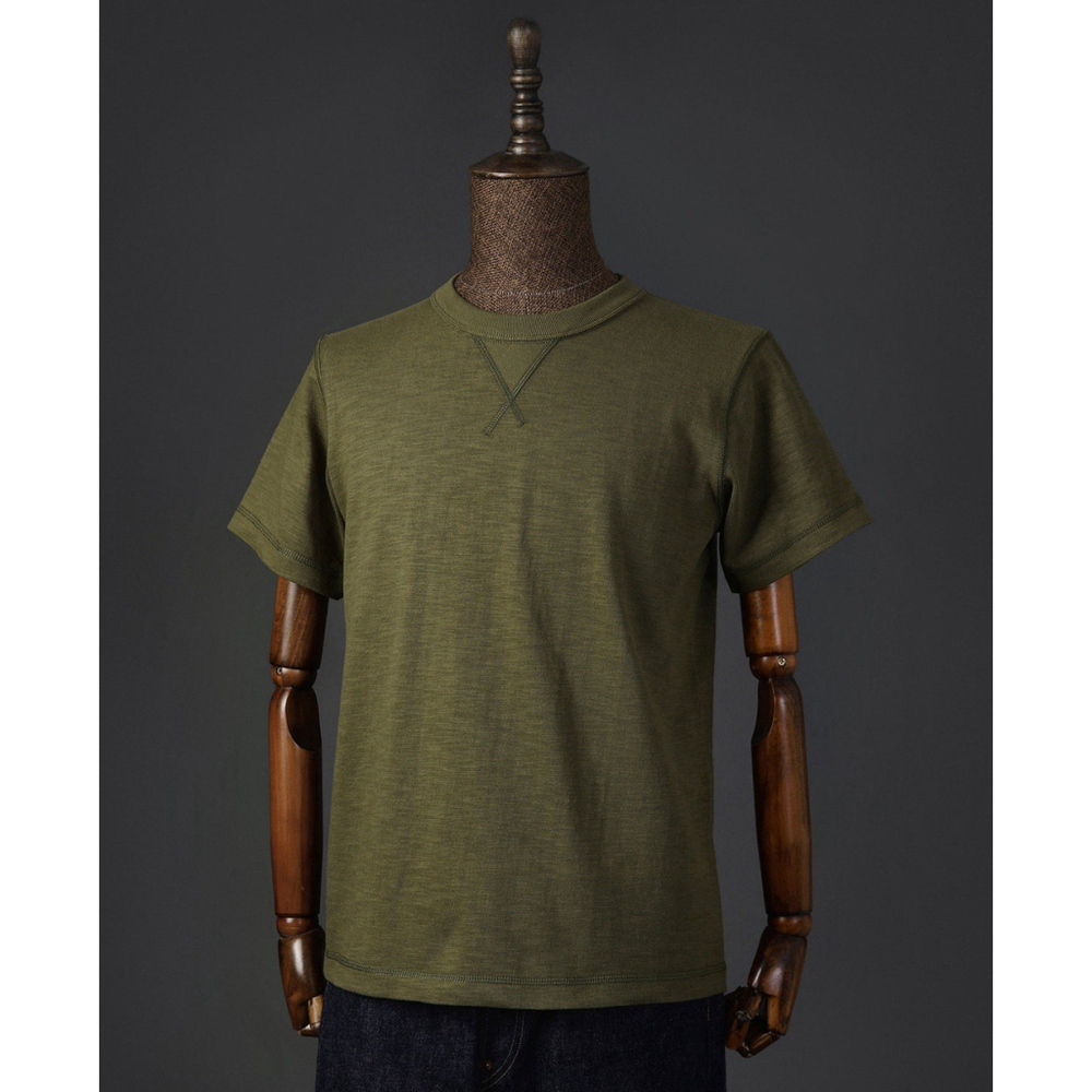 10.5 oz US Cotton Tubular Gusset T-Shirt Green S Non Stock 🇺🇸shipp